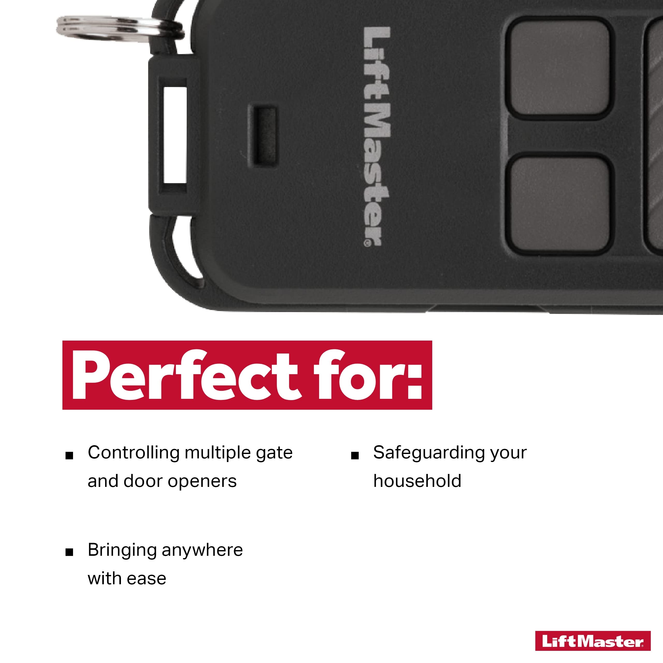 LiftMaster 890MAX Security+ 3Button Mini Remote Garage