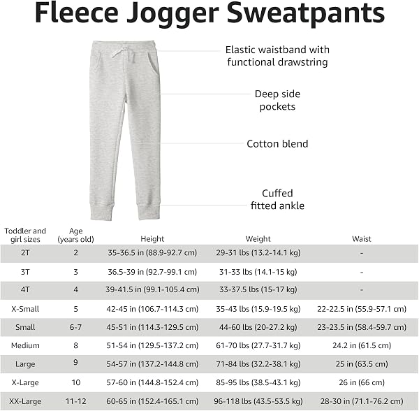 Amazon Essentials Joggers Bambine e Ragazze, Confezioni Multiple - 4