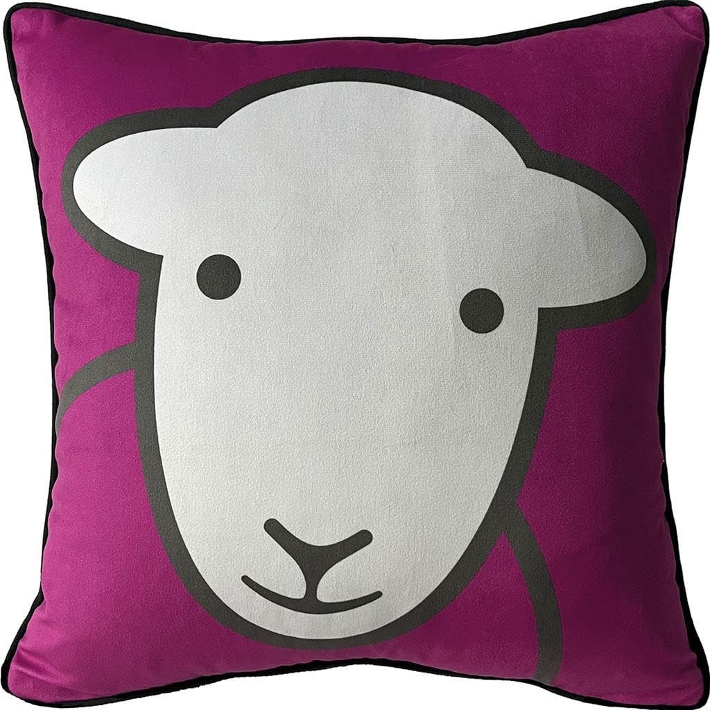 Herdy Magenta/White Hello Filled Cushion (40Cm X 40Cm) ()