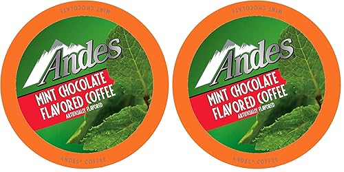 Miniatura 7 de Andes Cápsulas de café con sabor a menta y chocolate de mentas, compatibles con máquinas de preparación K Cup incluyendo 2.0, sabor a menta de una