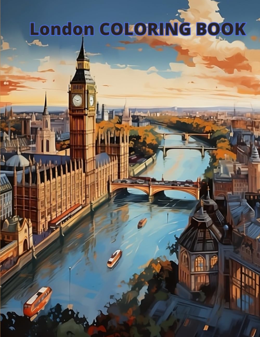 London COLORING BOOK: 20 great coloring pages for kids and adults