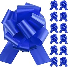 12PCS Royal Blue Pull Bows for Gift Wrapping, 6 Inches Gift Bow for Baskets Christmas Presents Flower Bouquet Birthday Party Wedding Ribbon Bows (Royal Blue)