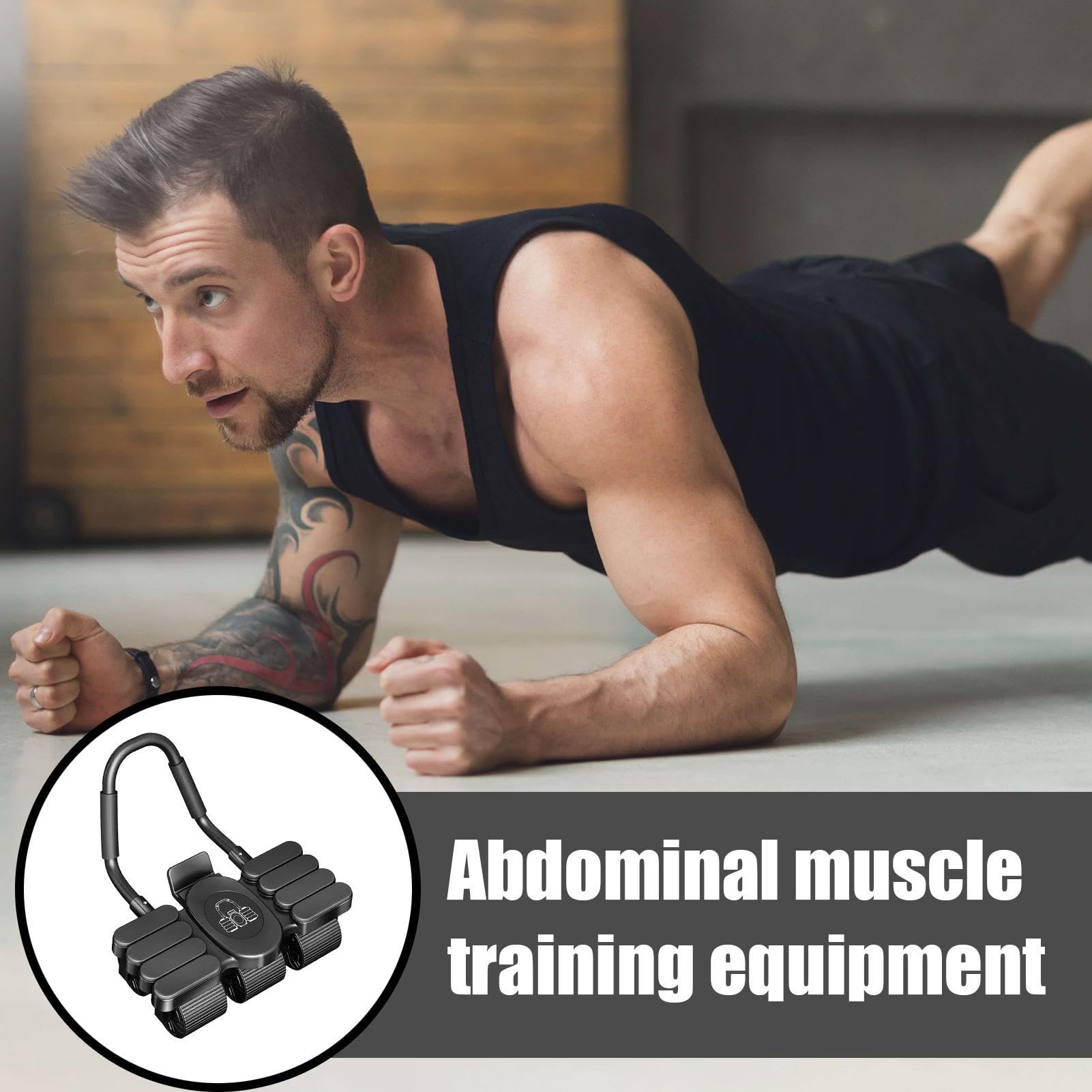 Rueda Abdominal Con Rebote Automático Máquina de Abdominales de 6 Ruedas
