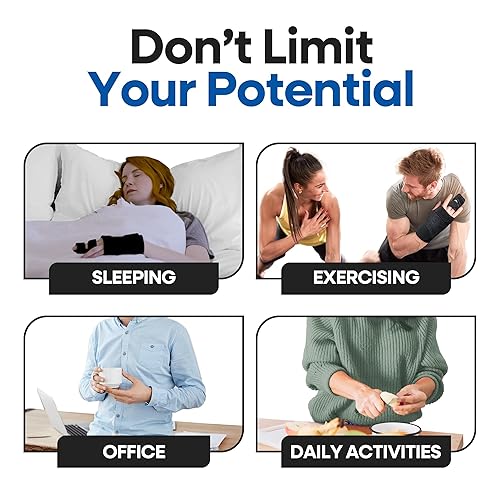 Miniatura 6 de Férula de dedo de gatillo  Férula de dedo medio  Férula para fracturas, dedo anular roto, artritis, tendinitis  Inmovilizador enderezador de férula