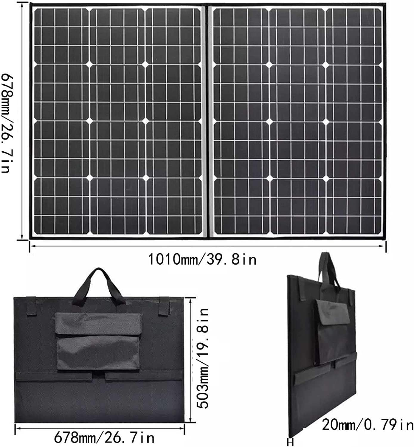 ソーラーパネル 200W 高転換効率23% 単結晶　折りたたみ式 Amazon | ポータブルソーラーパネル、折りたたみ式で耐久性の