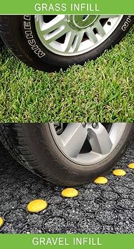 TRUEGRID | PRO Plus Permeable Pavers | Designed for Roads, Parking Lots, Stables | Outdoor Pavers | 1.8 Depth, 250,000+ lb Load Class | Sample Pack of 2 with Brochure