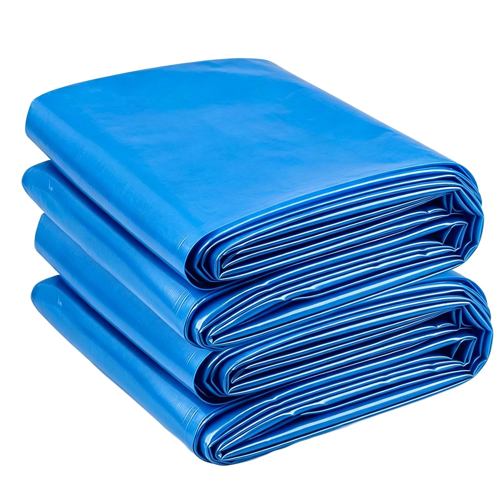 Yopappol Flexible Blue Pond Liner, HDPE Damp Proof Membrane for Koi Ponds, Streams, Fountains, Water Gardens, and Waterfall Ponds, UV Resistant and Weatherproof, Cut To Size(4x8m(13.1x26.2ft))