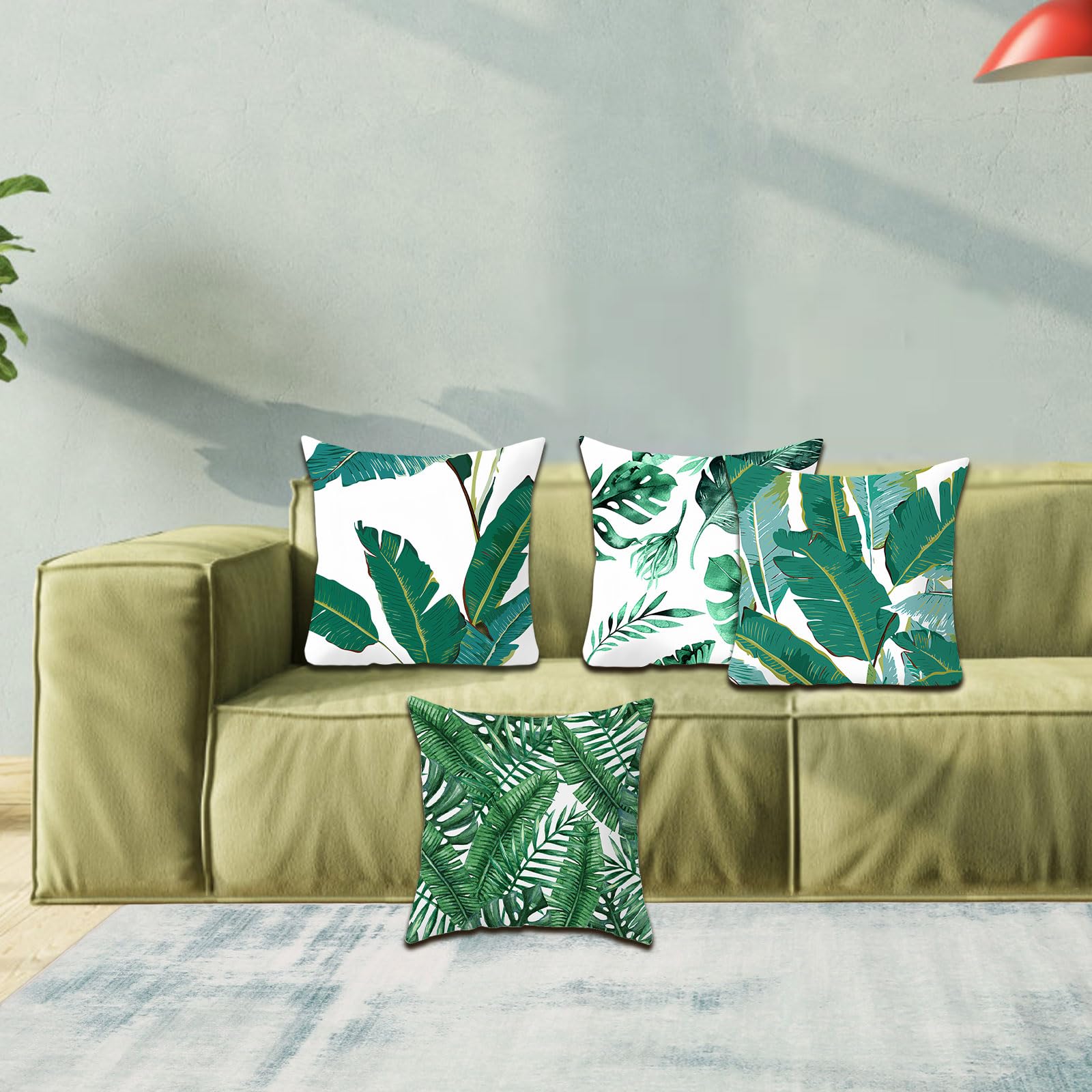 Betadistor Cushion Covers Set-of-4 Decorative Green - Image 2