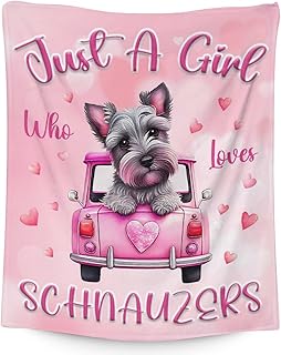 Schnauzer Blankets - Soft Fuzzy Blanket Throw for Girls - 60