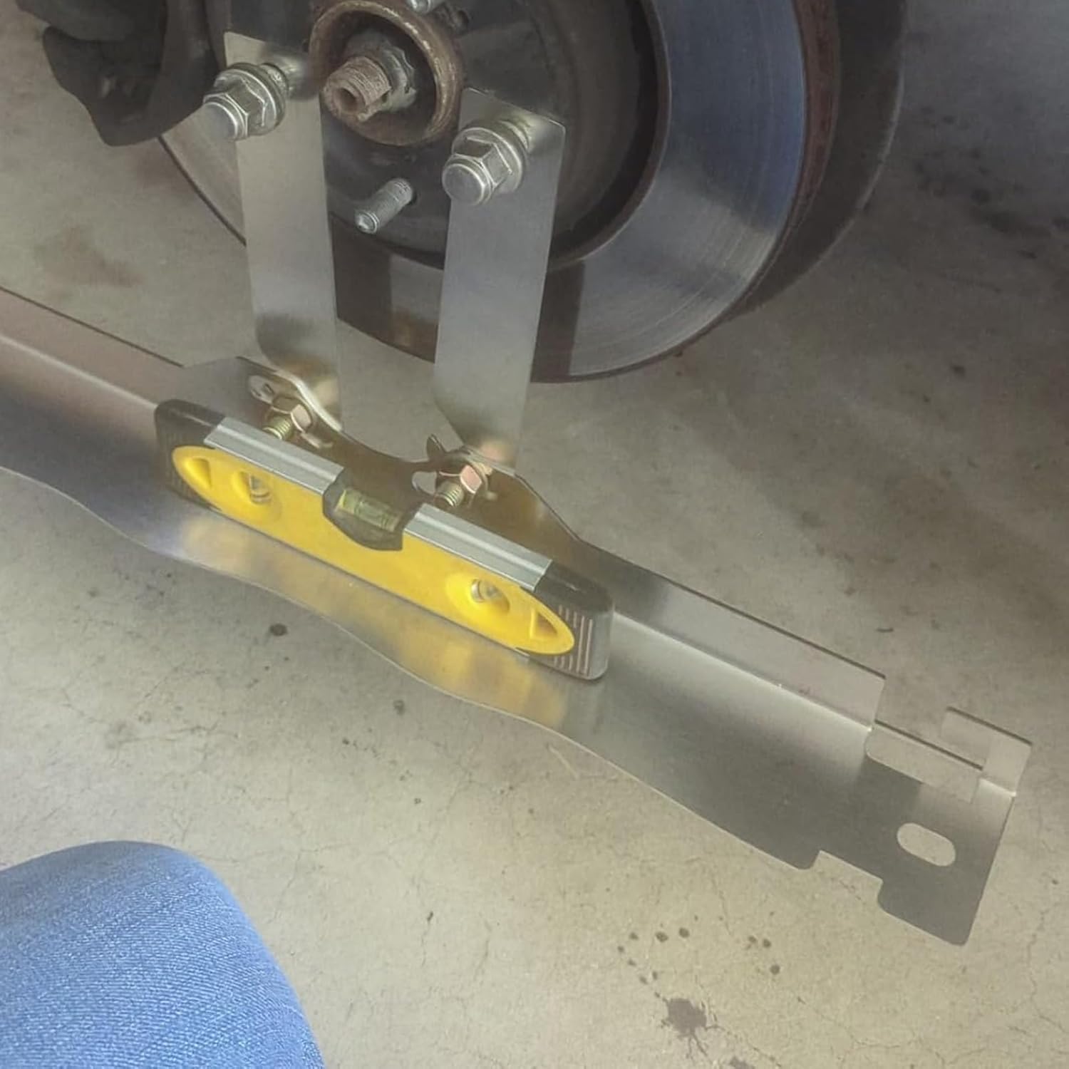 Wheel Alignment Tool Plate Toe Front End Alignment Tool Stainless Steel for Cars Vehicles with Upgraded Design and (with 2pcs 3 Meters Tape Measures)