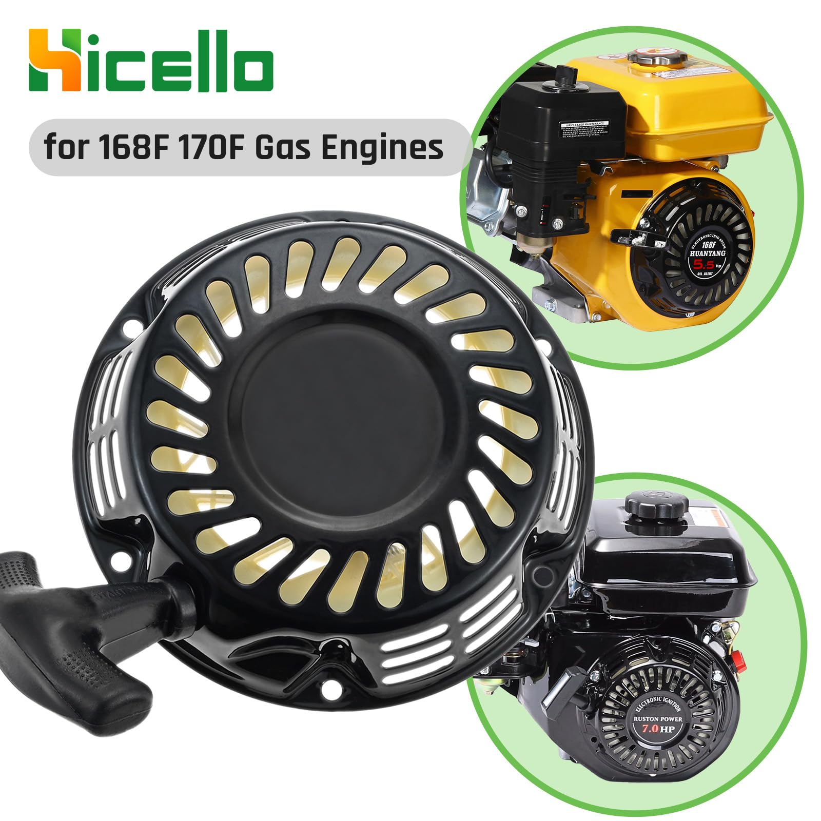 Hicello Recoil Pull Starter Powersports Starter Compatible with Predator 212cc 4.8kW Engine - Image 4