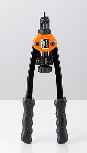 Miniatura 3 de Pistola de tuerca remachadora, herramienta de mano profesional, cómoda y ligera, con 4 mandriles SAE, 1 herramienta de llave inglesa