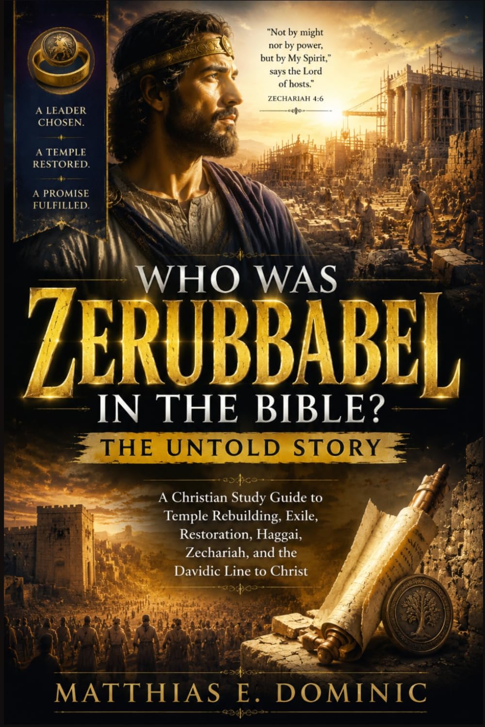 Who was Zerubbabel in the Bible? The Untold Story: A Christian Study Guide to Temple Rebuilding, Exile, Restoration, Haggai, Zechariah, and the Davidic Line to Christ.