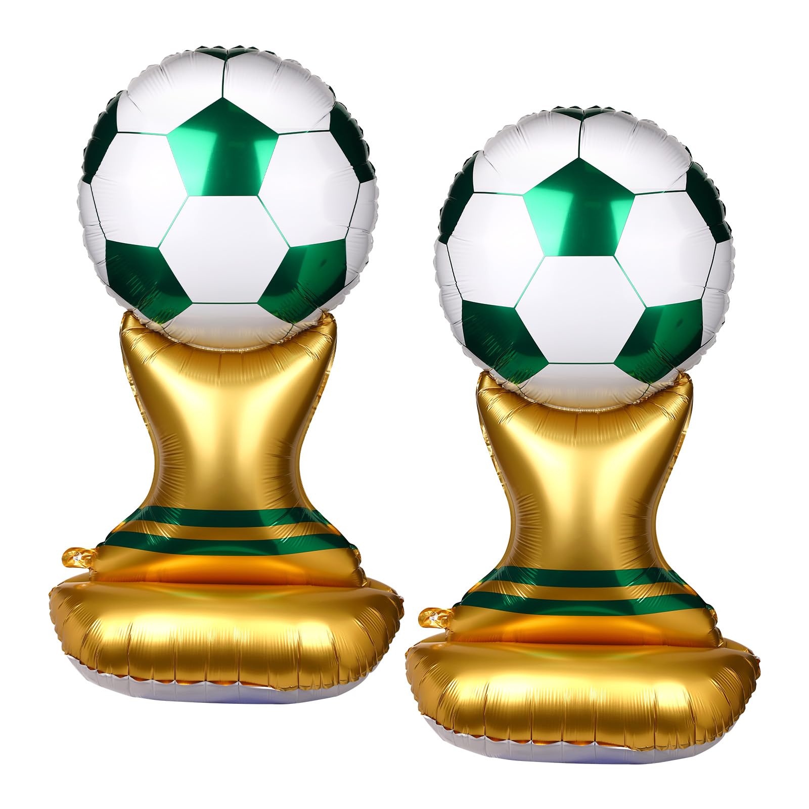 2pcs 1.5m/60in Soccer Trophy Foil Balloons