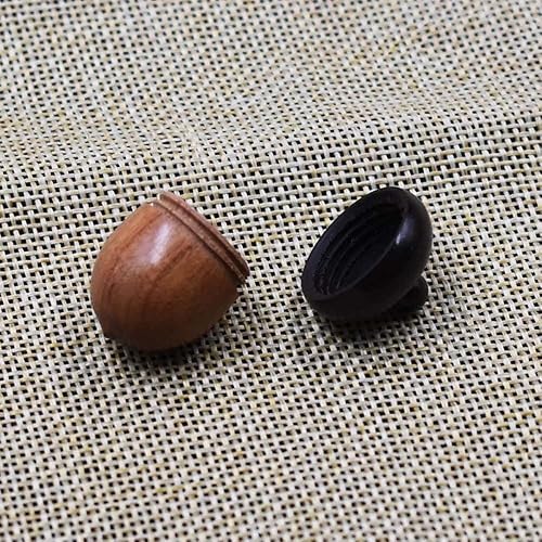 Miniatura 5 de Pastillero de viaje Pastillero de madera Mini caja de almacenamiento de gránulos Sándalo Medicina al aire libre Tableta Contenedor Cápsulas