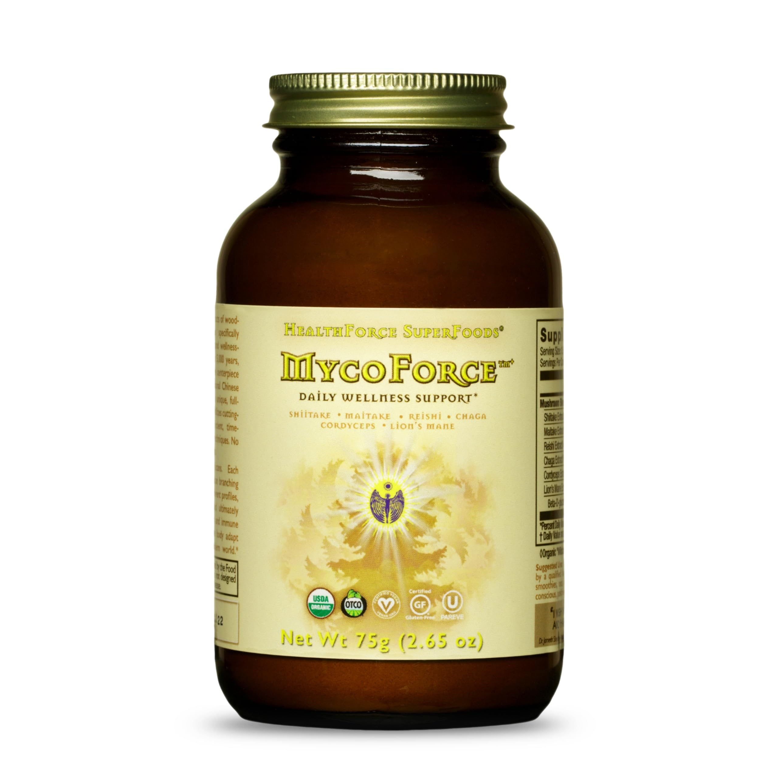 HEALTHFORCE SUPERFOODS MycoForce - Powder - 75 GramsUSDA Organic