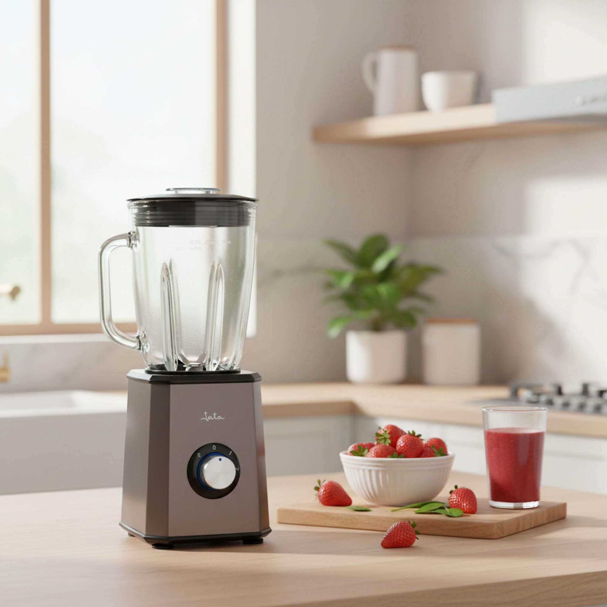 BATIDORA INOX VASO DE CRISTAL