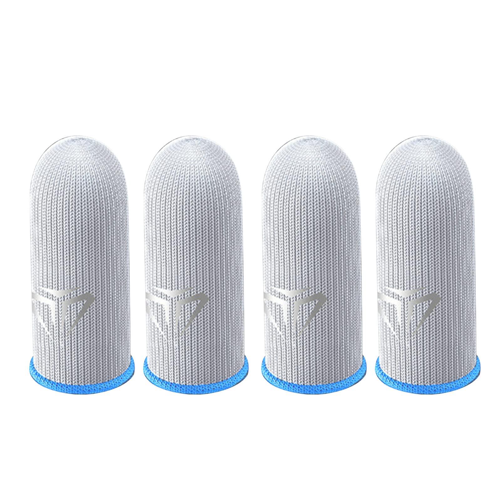 Hredyqw Phone Gaming Finger Sleeve for Mobile Controller Silver Fiber Sensitive Anti-Sweat Breathable Finger Sleeve