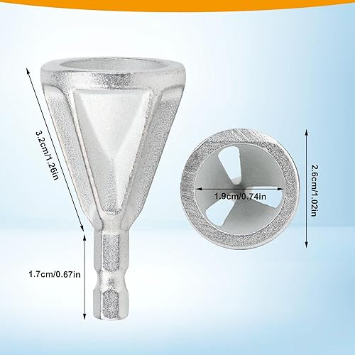 Miniatura 3 de Herramienta de chaflán externo de desbarbado Quitar Reparación de rebabas Broca Perno externo, Repara rápidamente pernos dañados Desbarbado Chaflán