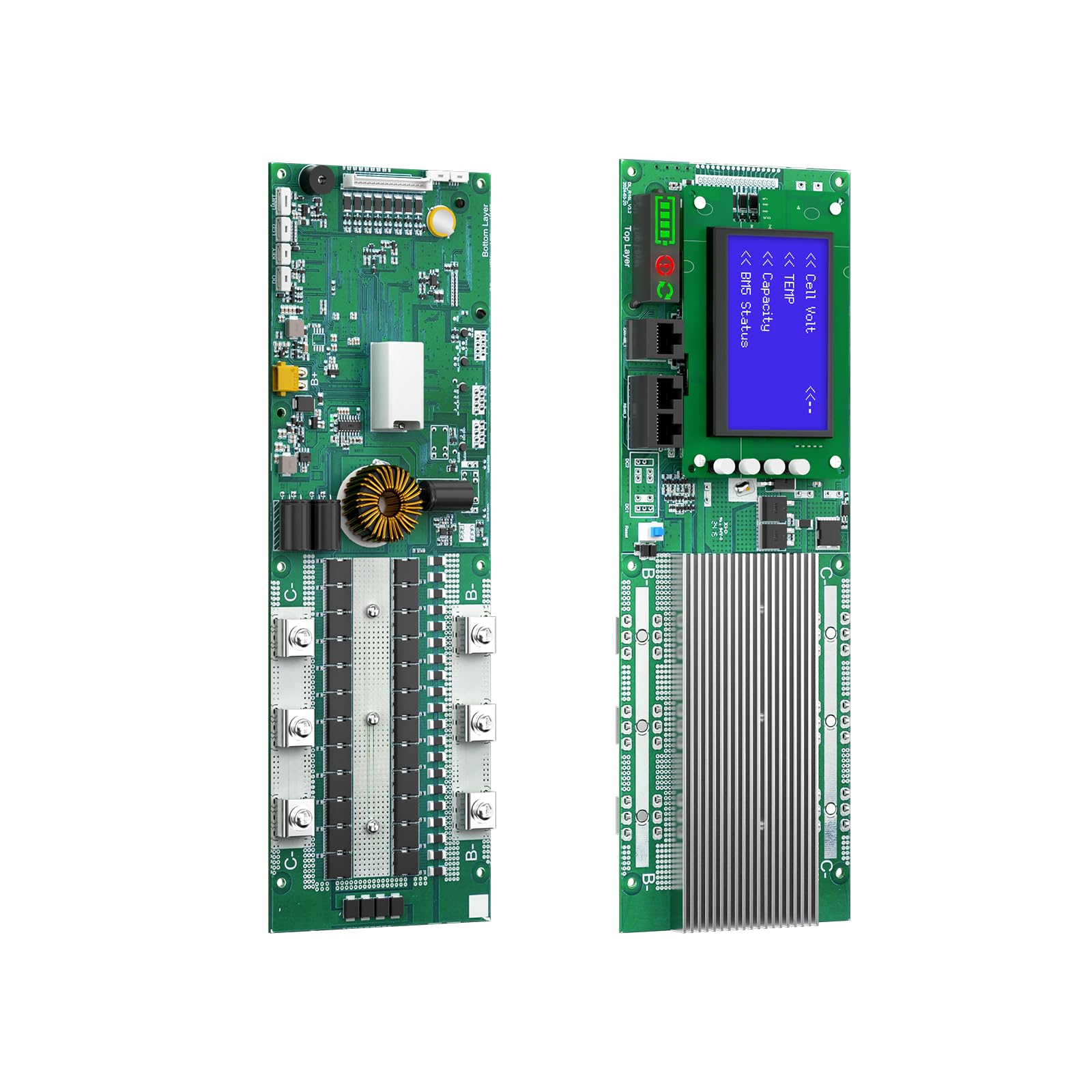 Daly BMS LiFePO4 16S 48V Almacenamiento de energía para el hogar BMS 200A para batería 18650 con Can RS485 LED para Sistema Solar (16S 48V 200A)
