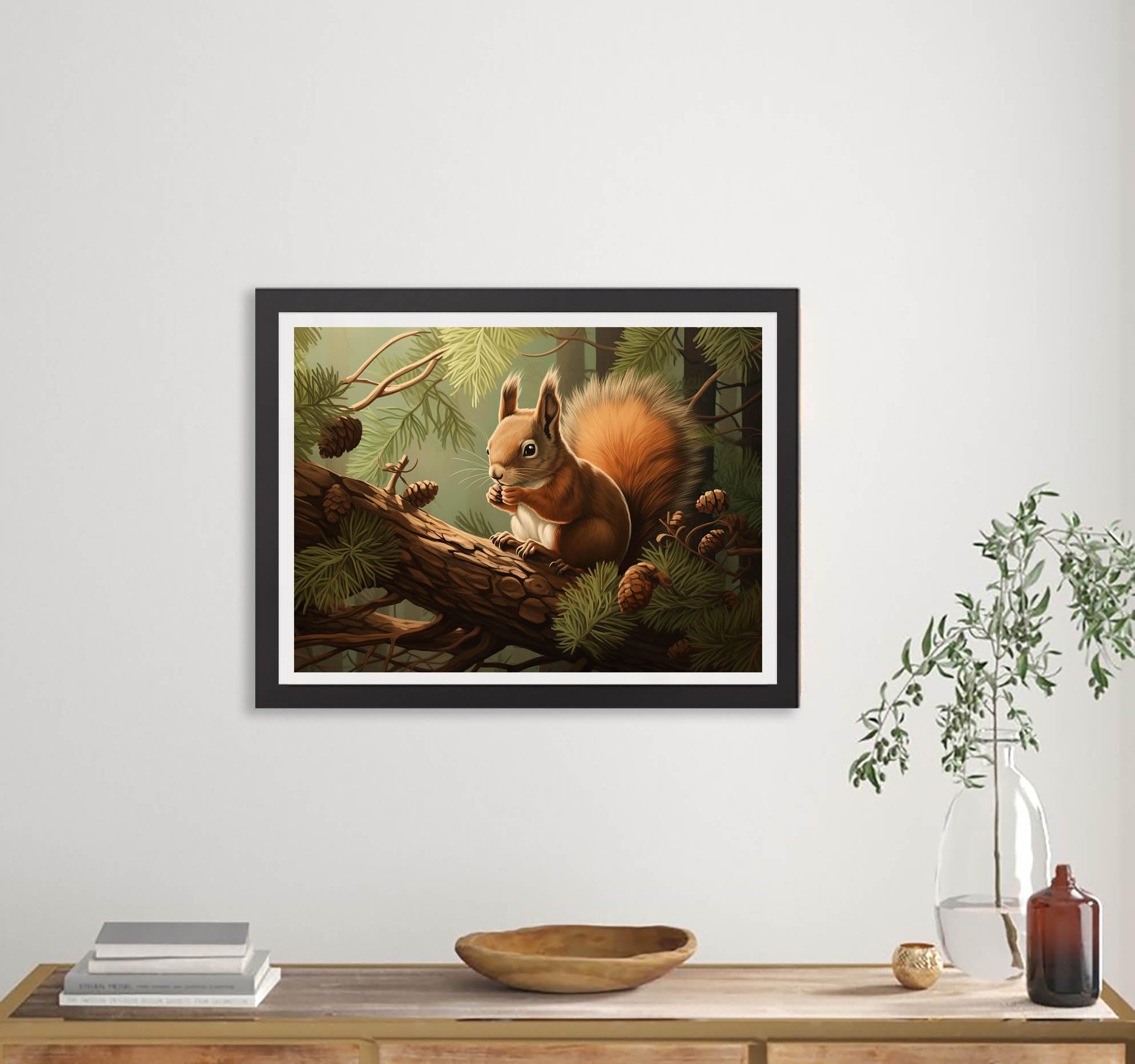 Kit De Peinture Diamant DIY Écureuil D'automne – Décoration De Table Simple Face Avec Strass Et Outils - France