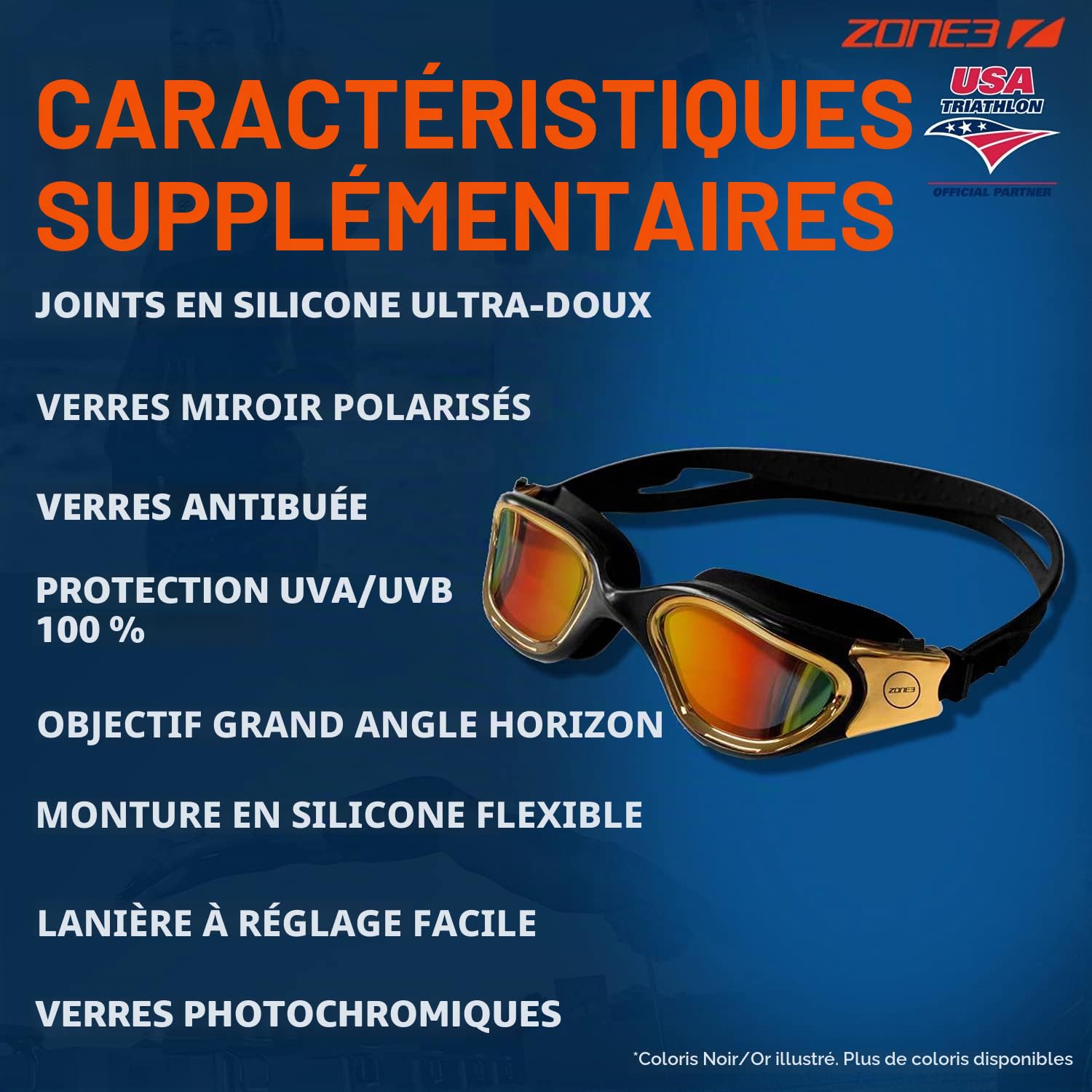 ZONE3 Vapour Lunettes de natation Mixte (lot de 1)
