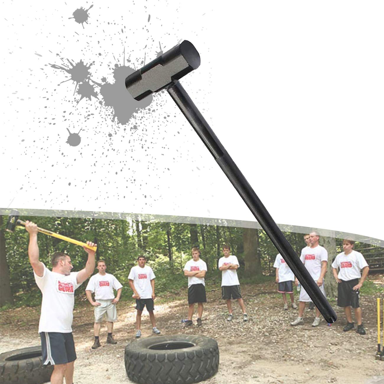 Steel Mace, Functional Exercise Equipment, Anti-slip Handle, for Functional Core Indoor Training Exercise,4kg