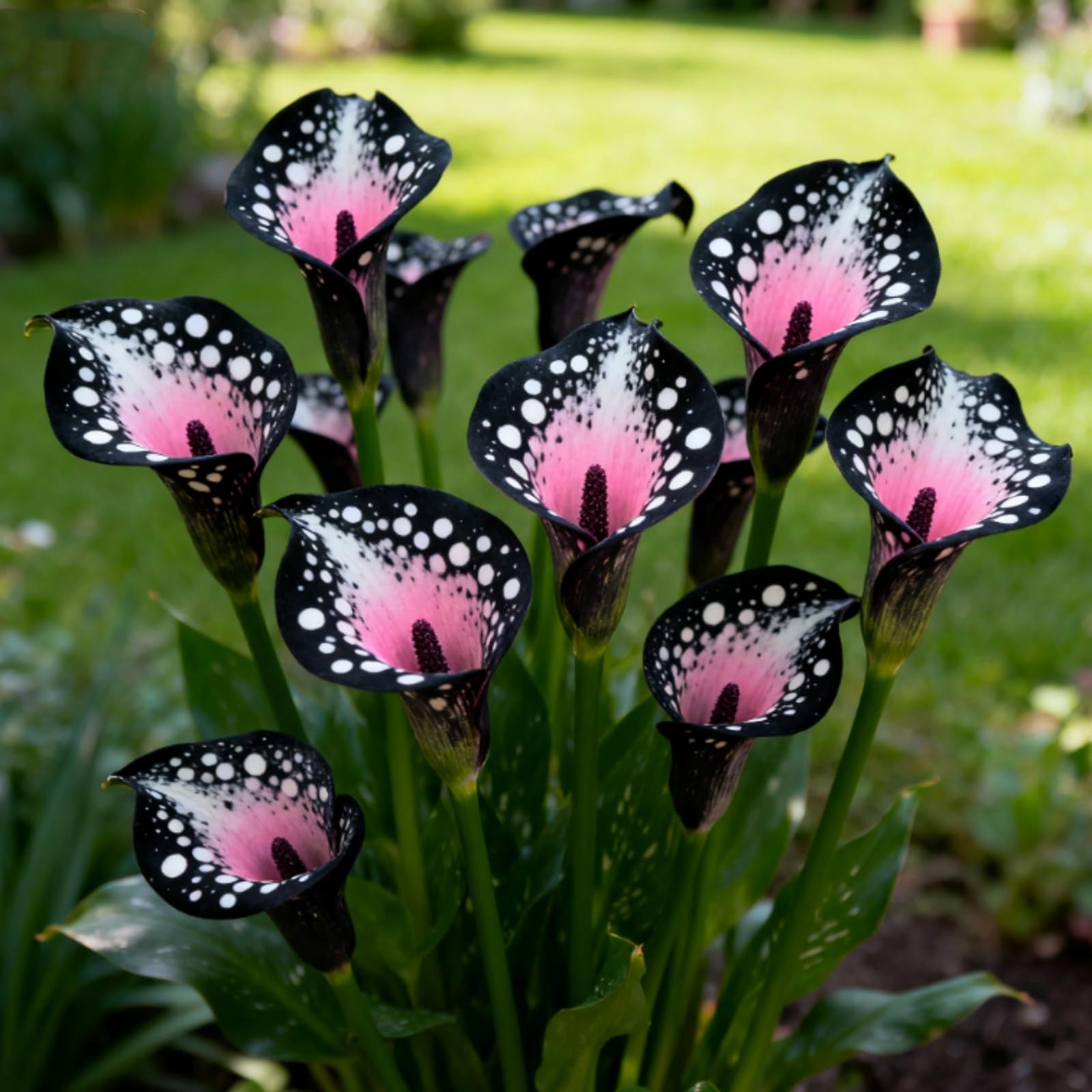 Perennial Calla Lily Bulbs, Easy to Maintain ＆ Easily Pollinated - Grow in Beds, Borders ＆ Patio Pots, Excellent Display-10 Bulbs-G — image 1