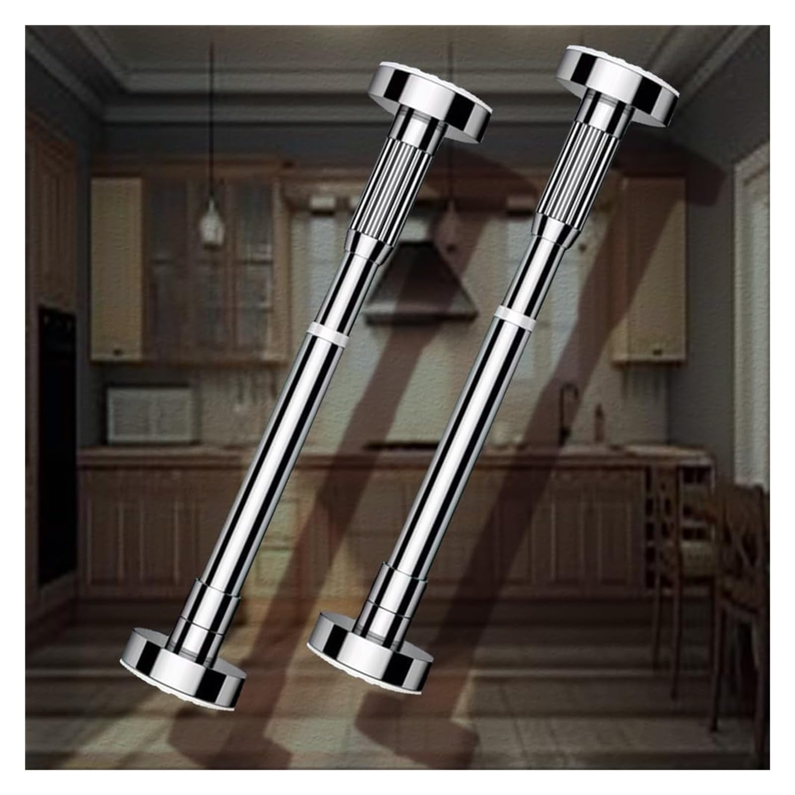 Zxgrfdefa One Color Sink Support Legs, Adjustable Sink Bracket Furniture Leg Curtain Rodundermount Basin Support Legs Stainless Steel(2*H 50 80Cm/20" 32")