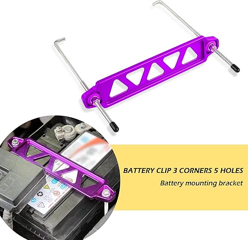 Miniatura 3 de Soporte de sujeción para batería, juegos de amarre de batería de aleación de aluminio de alta calidad que proporcionan un entorno de conducción