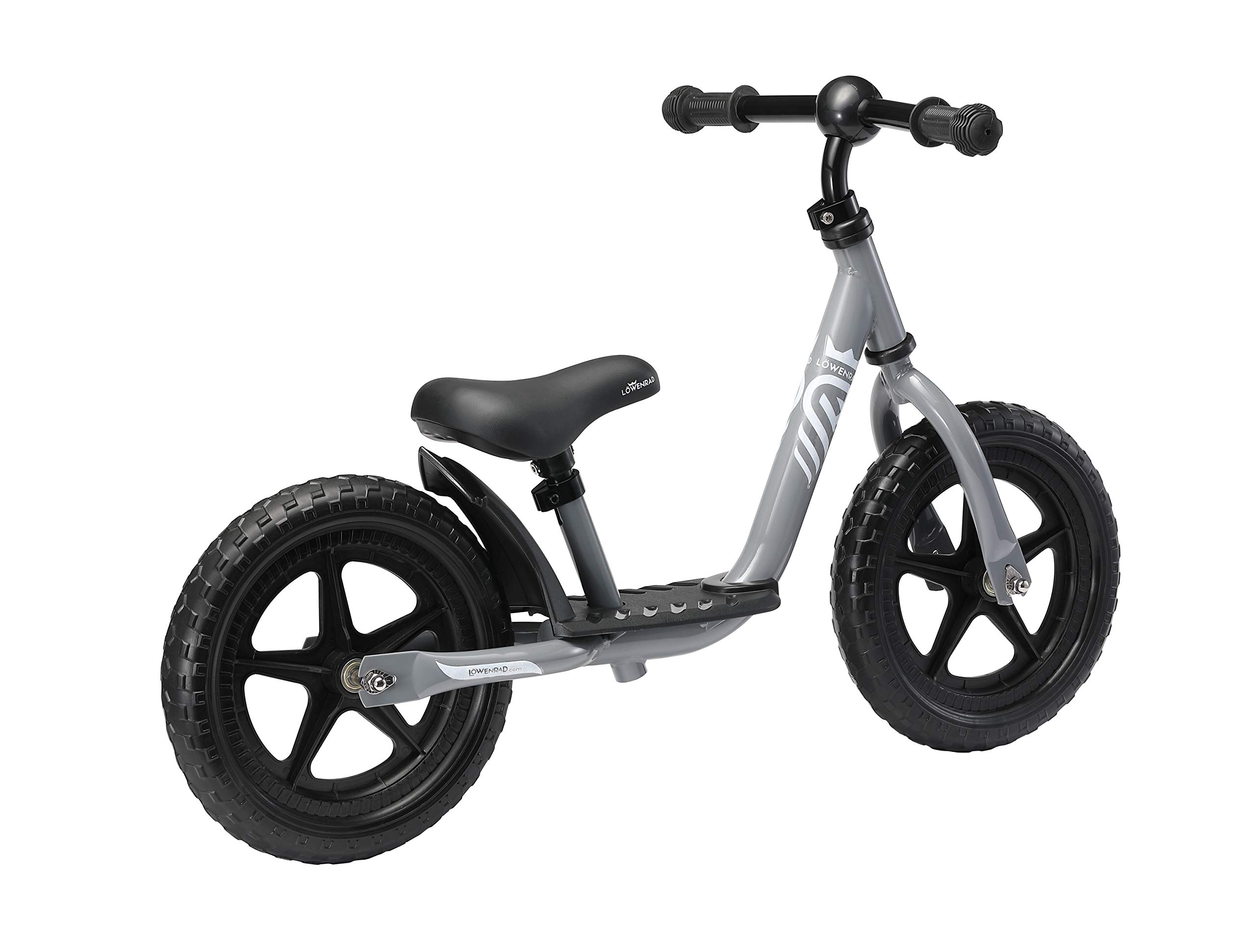 Bicicletta Senza Pedali 3-4 Anni, Bici 12" Pollici Leggera (3kg) per Bambino Bambina, Grigio