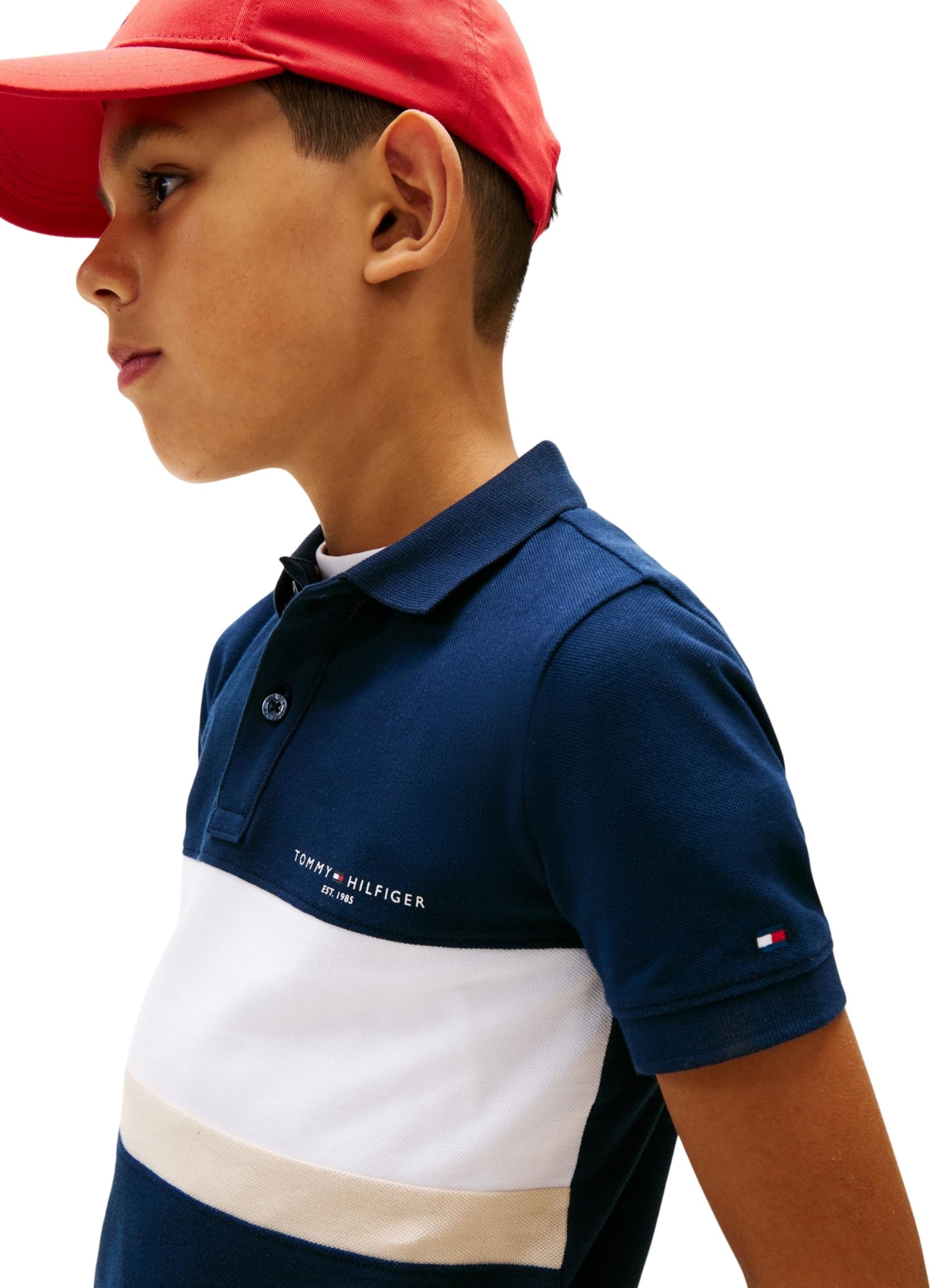 Tommy Hilfiger Mini Corp Emb Clrblock Polo SS Kb0kb10383 Polos Niños (Pack de 1)