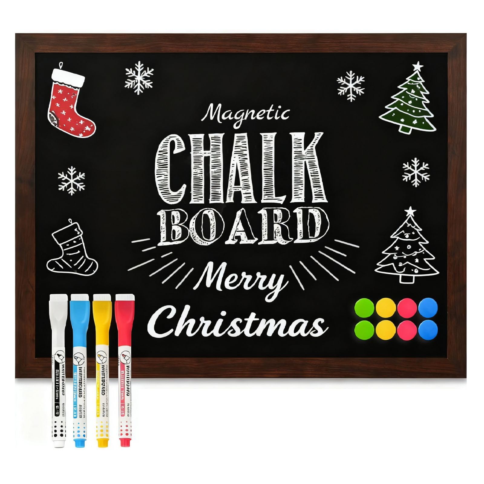 Sponsored Ad – DOLLAR BOSS Magnetic Chalkboard 45 X 60cm Wall Mounted Blackboard Kitchen Black Boards for Walls Notice Board Menu Chalk Board A2 Rustic Wooden Frame for Office bedrooms School Coffee Kitchen