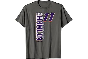 NASCAR - Denny Hamlin Vertical Carbon Fiber T-Shirt: Officially Licensed Fan Apparel