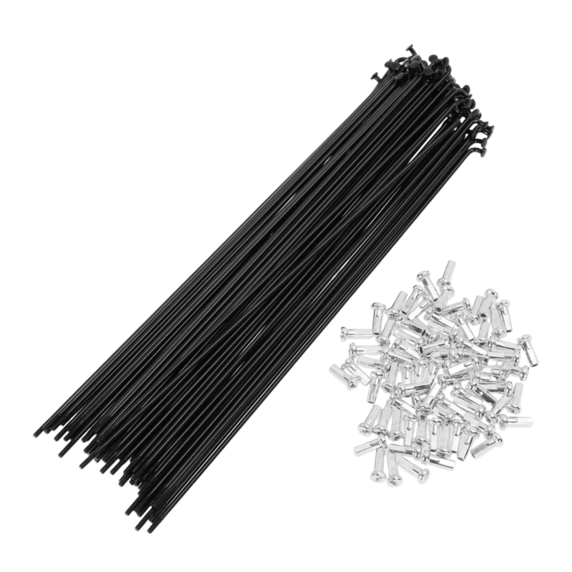 TUCKBOLD 72 Set 14G Bicycle Spokes 204mm Bike Wheel Spokes Carbon Steel Black