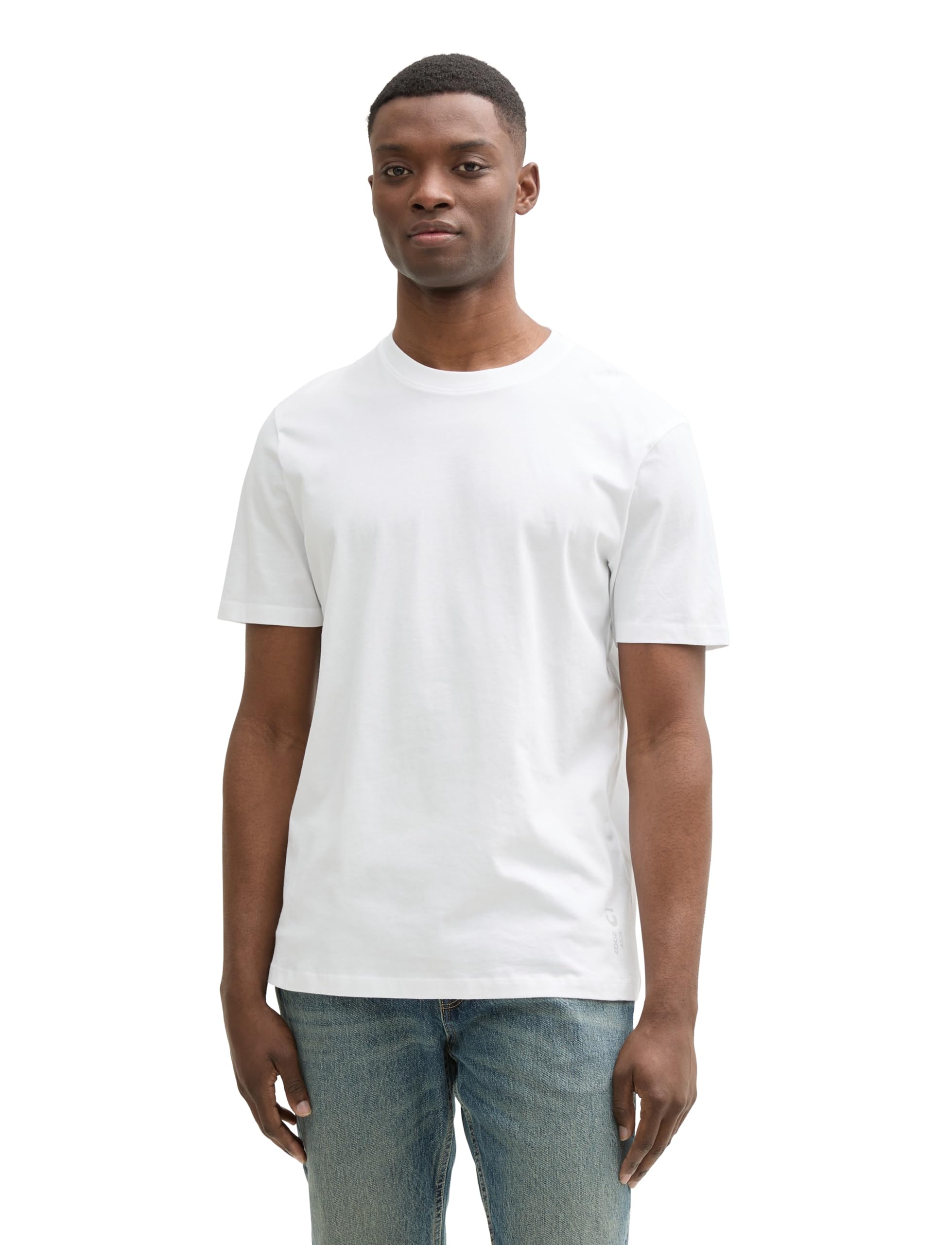 Tom Tailor Denim Men's 20000 - White T-Shirt, Xl