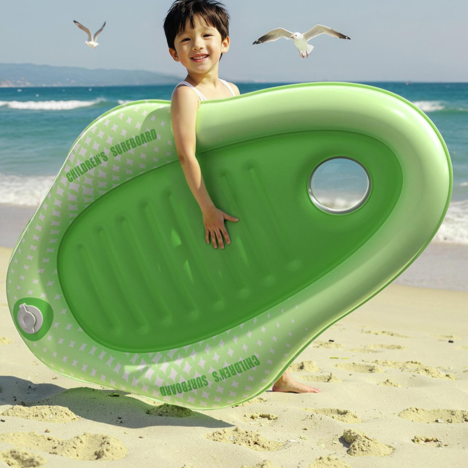 pour Plage Planche De Bodyboard Gonflable Légère Et Flottante avec Poignée | Flotteurs Natation Enfant Pour La Piscine Surf Sur Lac Vacances Été Et Séjour Temps En Jeux Et Sports