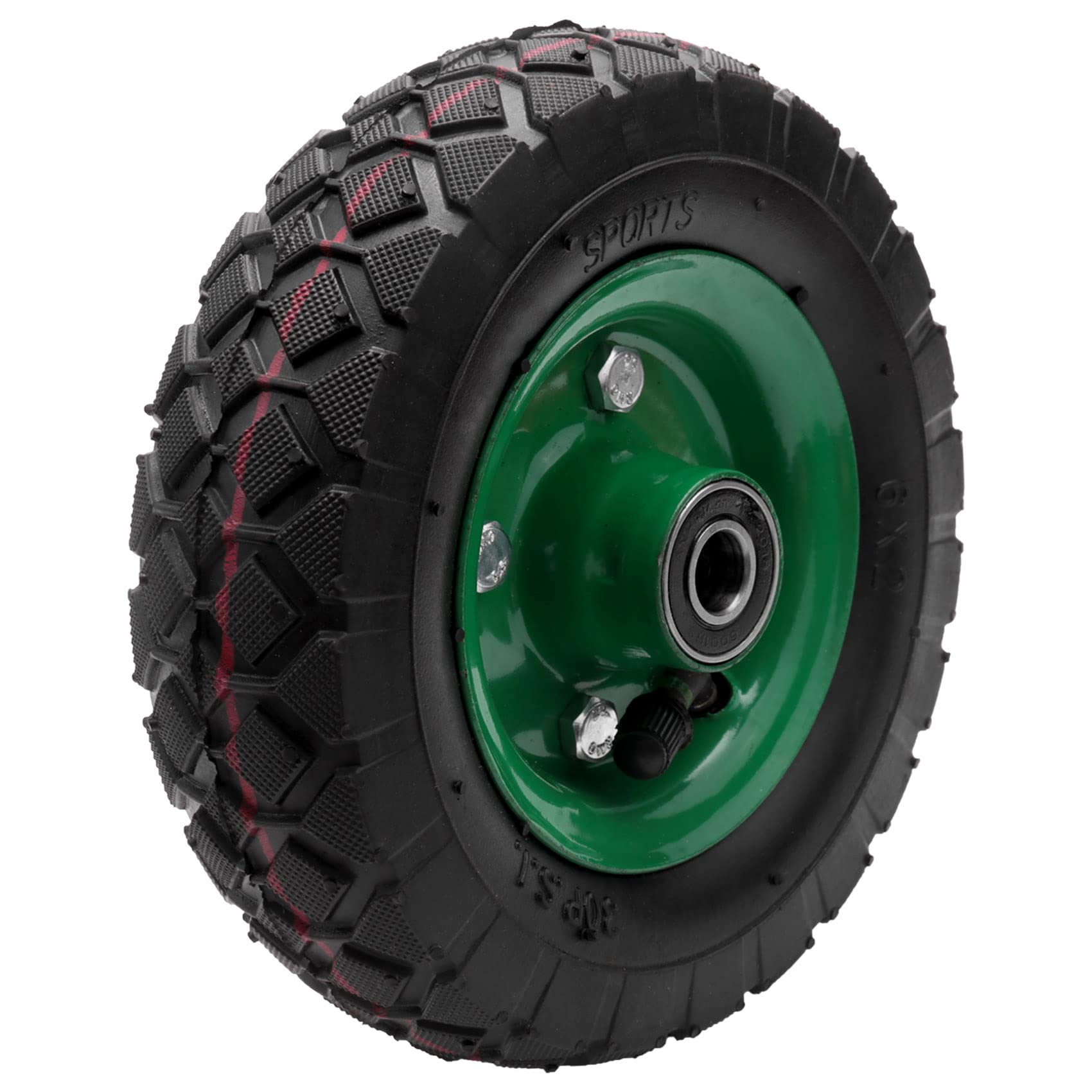 Fuhjythy Inflatable Tire Wear- 6In Wheel 150mm Tire Industrial Grade Cart Trolley Tyre Caster 250Kg 36Psi