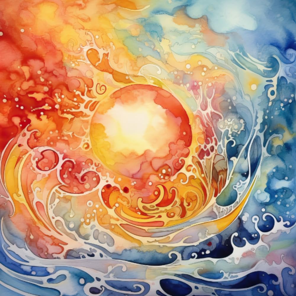 Sun and Sea Watercolor Journal (Unlined): Riddle, Ink and: Amazon.com ...