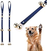 Vista 29 de Campanas de Cuero para Perros, para Pomo de Puerta/Entrenamiento de Orinal/Salir al Aire Libre, Campana de Cobre con Ajuste de Longitud, Campana