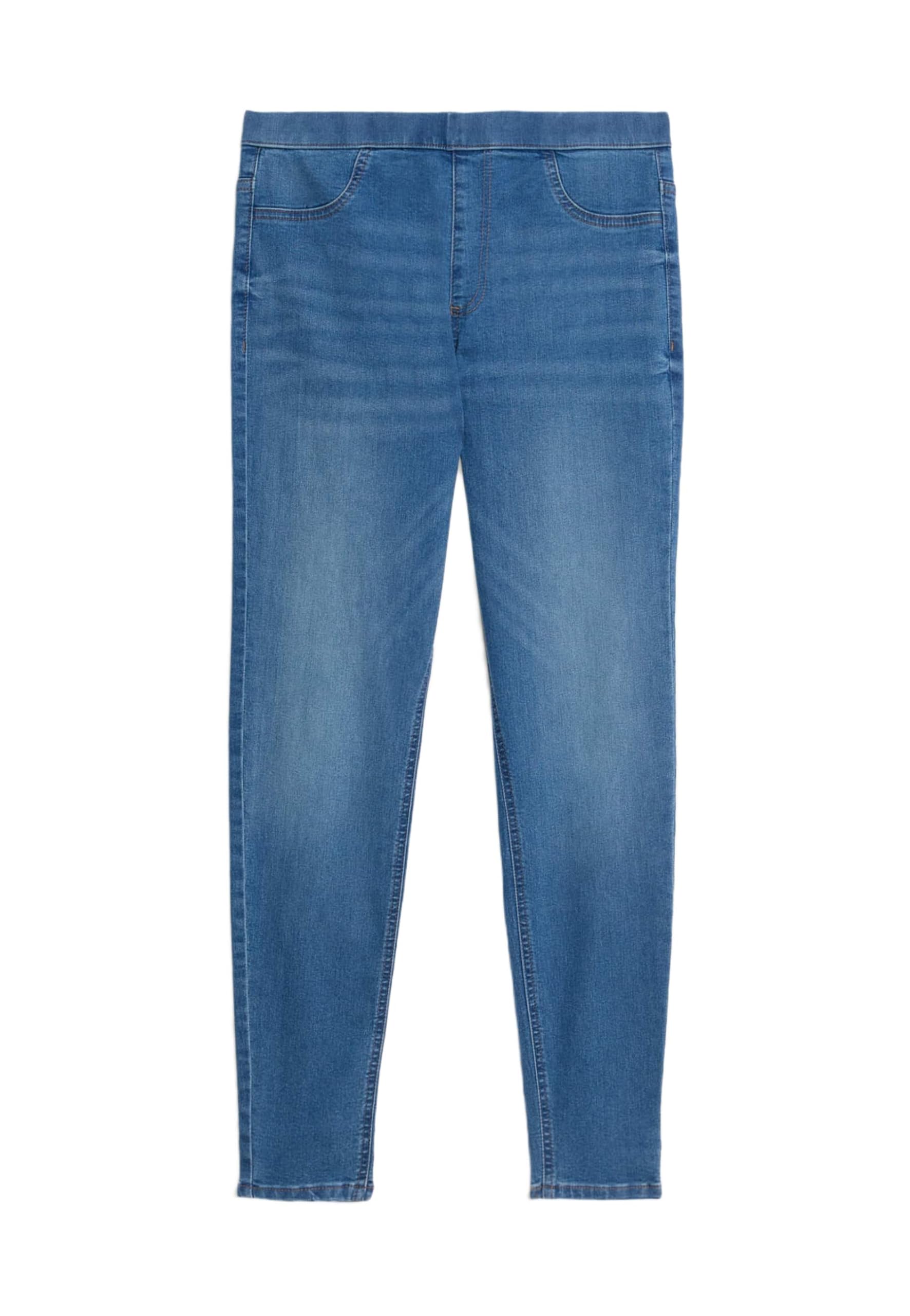 Marks & Spencer Pull-On-Jeggings Mit Hohem Bund Damen Indigo UK 8 (EU 36)