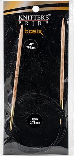 Knitter 's Pride 400378Basix agujas circulares fijas 47", tamaño 512.3foot