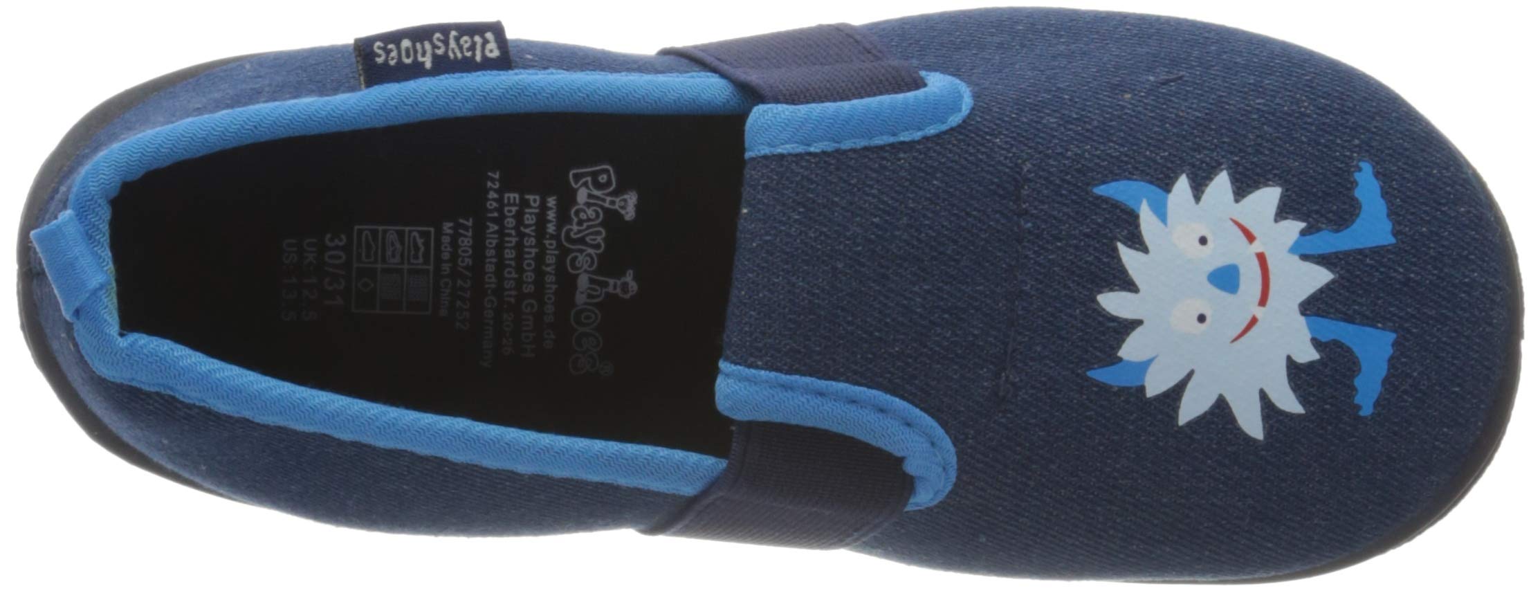 Playshoes Uniseks - dzieci Hausschuh MonsterButy typu mule