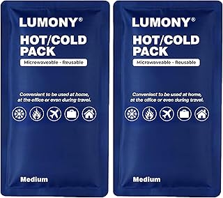 LUMONY® (Pack Of 2) Reusable Hot and Cold Ice Pack for Pain Relief Soft and Flexible Gel for Injuries and Pain Relief | Co... Price In India