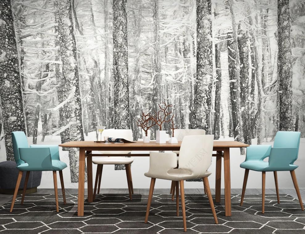 Papier peint intissé paysage forestier nature pour créer un salon zen et lumineux