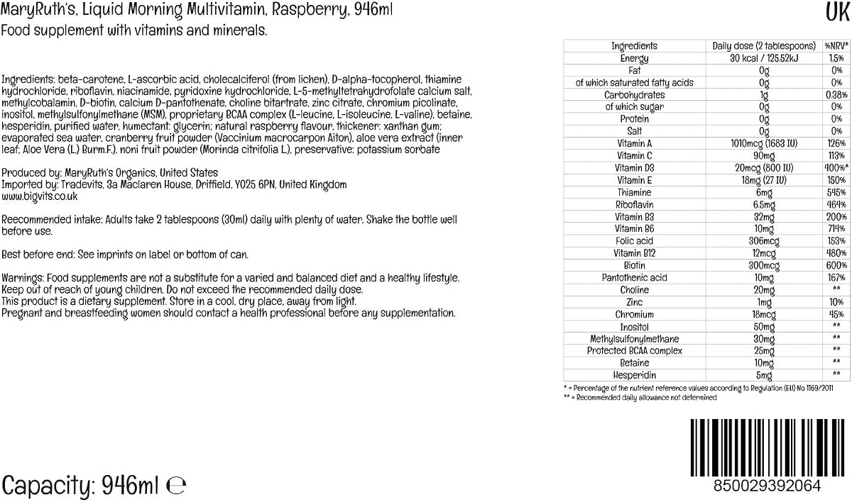 MaryRuth's Organic Liquid Multivitamin view 3