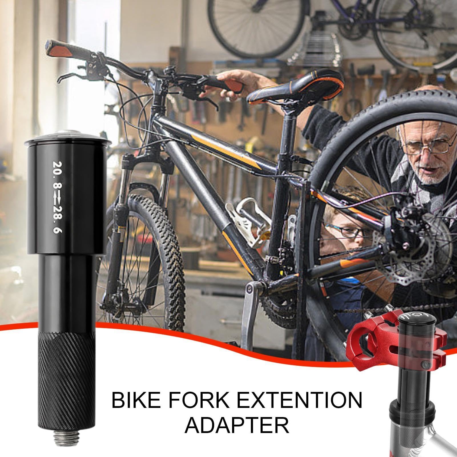 Rallonge de guidon de vélo VTT en aluminium réglable DE - Sport