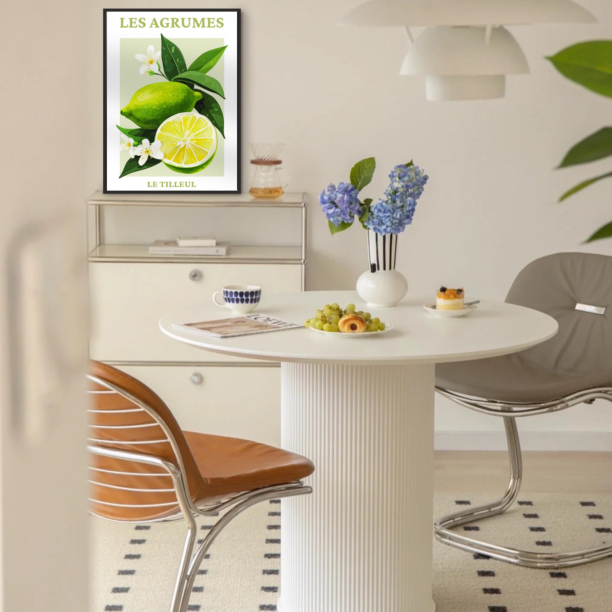 hyidecorart Citrus Fruit Canvas Wall Art with Black Frame - Image 3