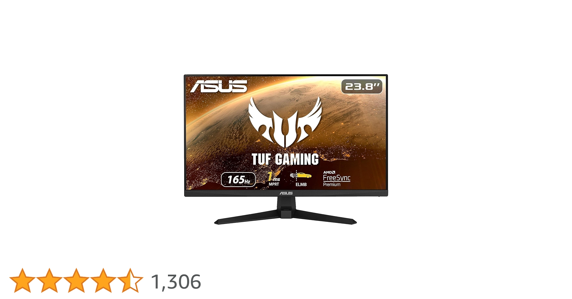 ASUS TUF Gaming 23.8” 1080P Monitor (VG249Q1A) - Full HD, IPS