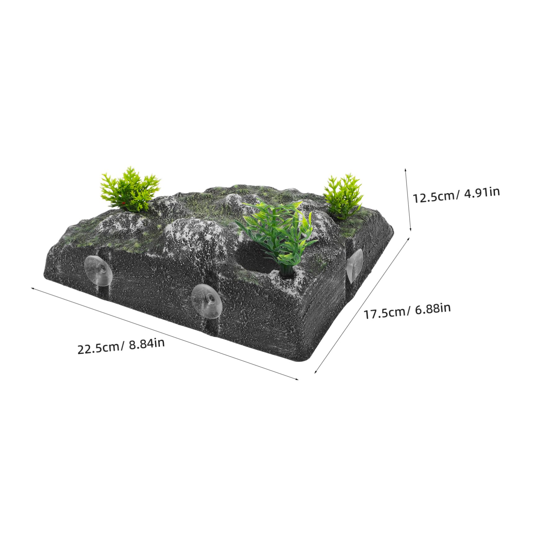Abaodam Turtle and Lizard Habitat Realistic Stone Landscaping Multi-use Reptile Climbing